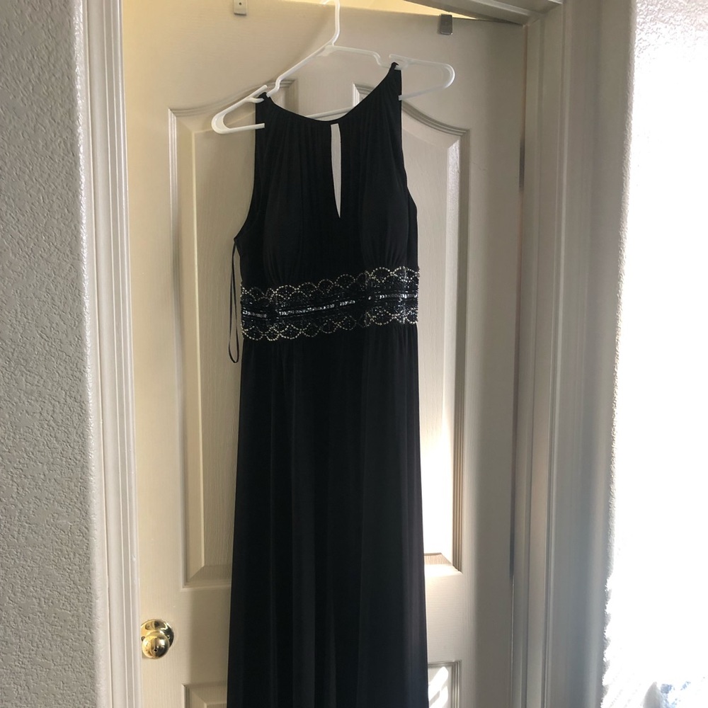 Black Floor Length Evening Gown